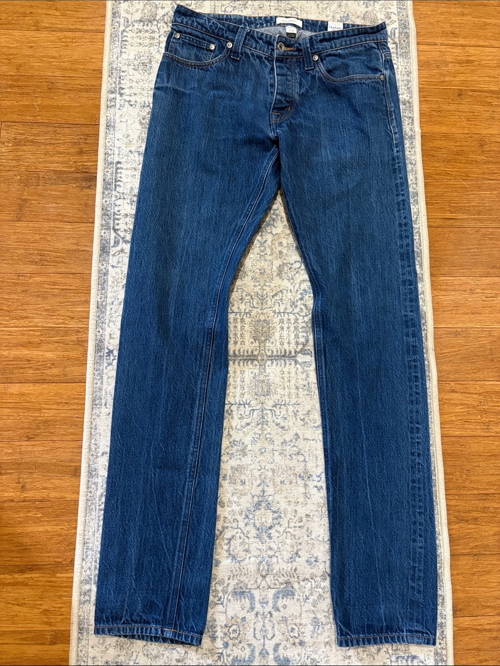 Suitsupply Classic Dark Blue Men's Jeans - 32/34 - Candiani denim -made in Italy